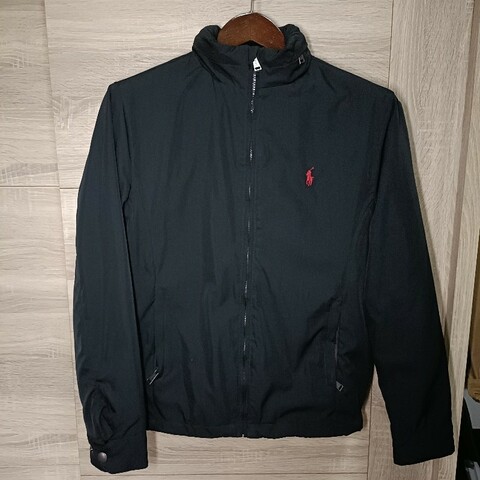 Polo Ralph Lauren RL 黑色 可收帽 防風外套 風衣外套 男XS