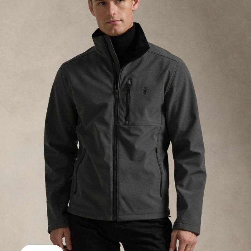 Polo Ralph Lauren RL 灰色 軟殼外套 男XS-2