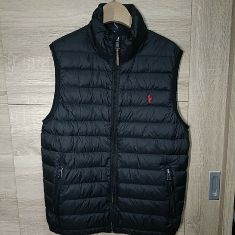 Polo Ralph Lauren RL 黑色 可收納 羽絨背心 男S