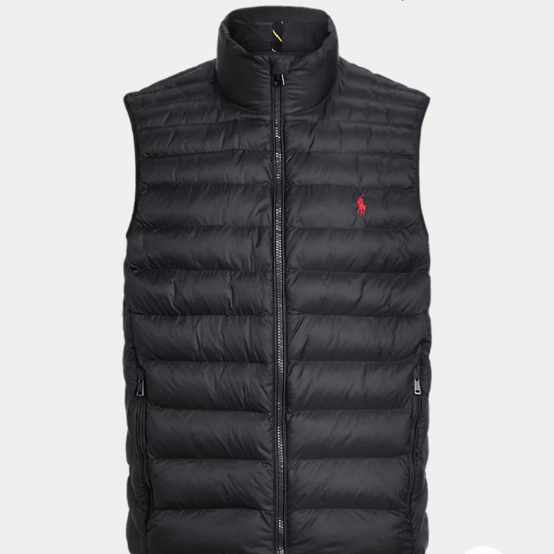Polo Ralph Lauren RL 黑色 可收納 羽絨背心 男S-1