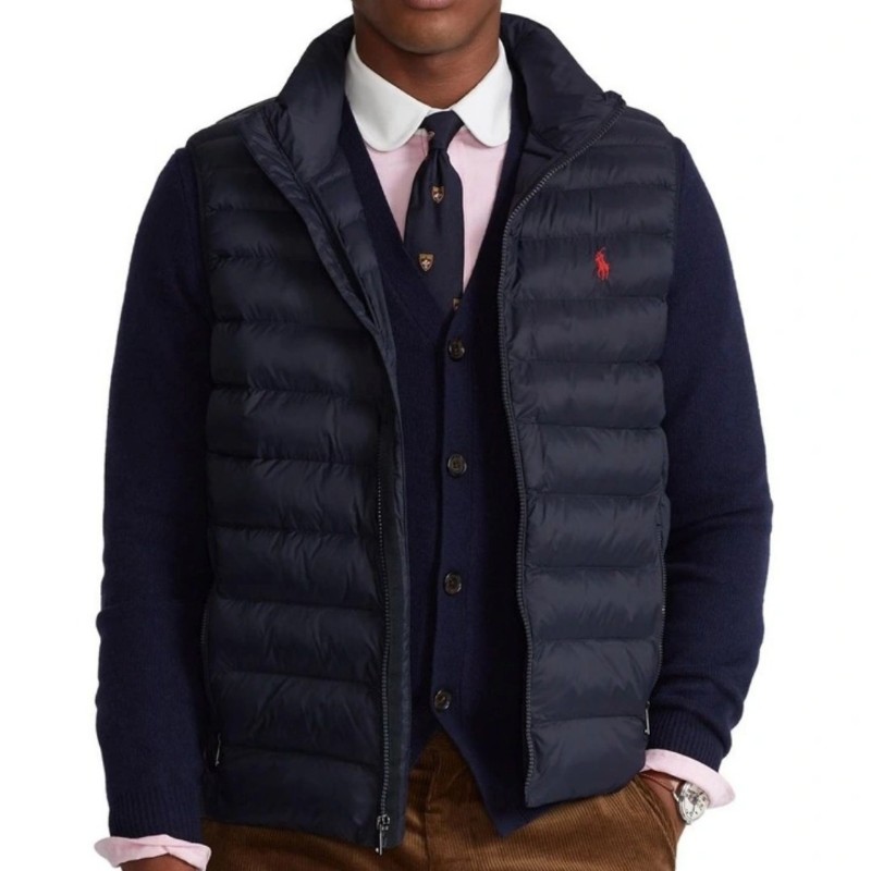 Polo Ralph Lauren RL 黑色 可收納 羽絨背心 男S-2
