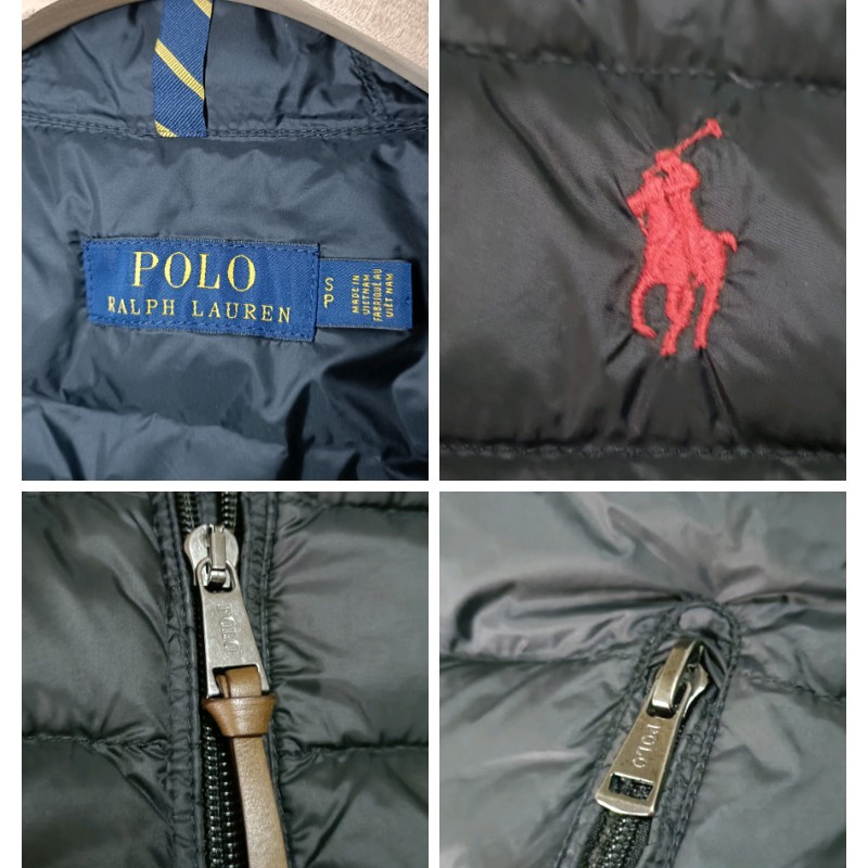 Polo Ralph Lauren RL 黑色 可收納 羽絨背心 男S-6