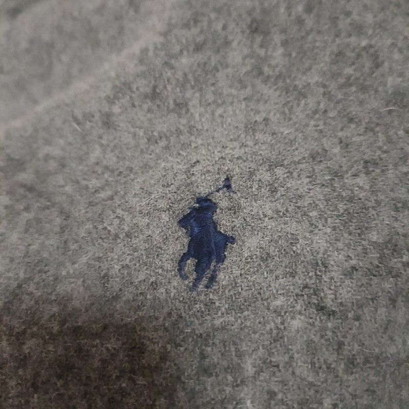 Polo Ralph Lauren RL 灰色 羊毛 圍巾-4