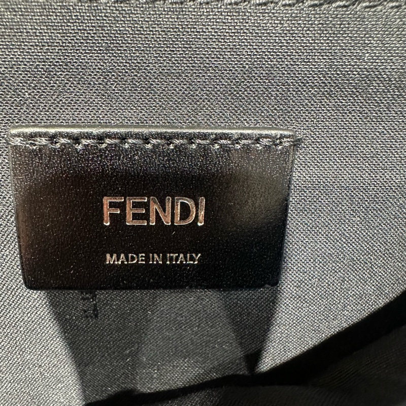 FENDI芬迪 老花Logo FF压纹 纳帕皮革 腰包胸包-4
