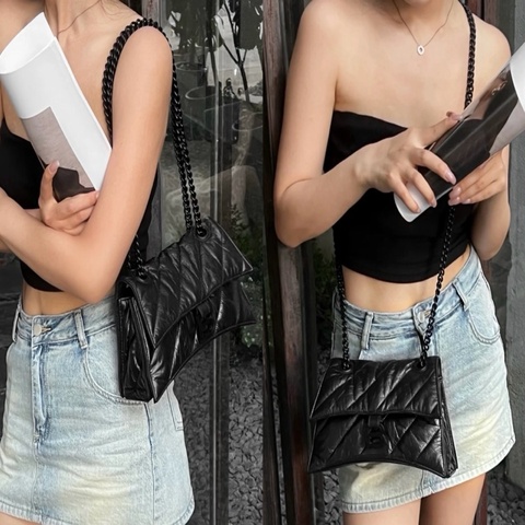 Balenciaga so black 沙漏鏈條包