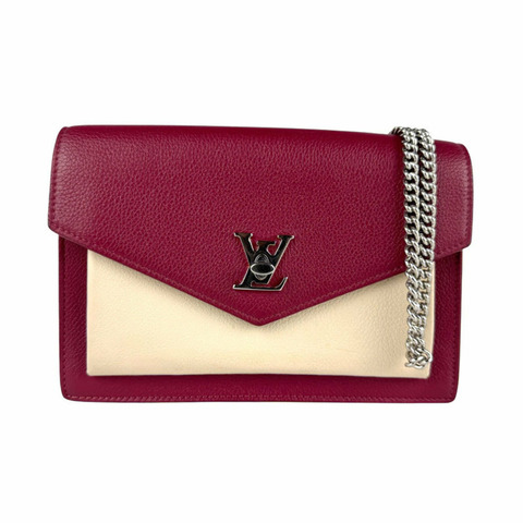 Louis Vuitton Lockme 鏈條皮夾，皮革，Riduvan x Etain Creme，女士，M63470 z7137