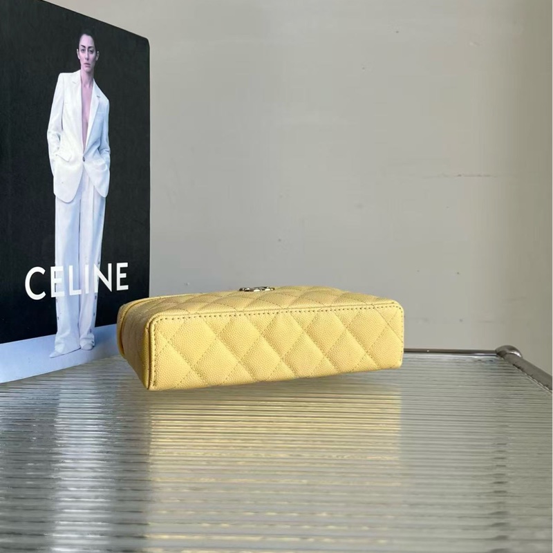 閒置🆕 Chanel/香奈兒25C LP 腰線飯盒包小雞黃荔枝牛皮,尺寸:17x19.5x5cm-6