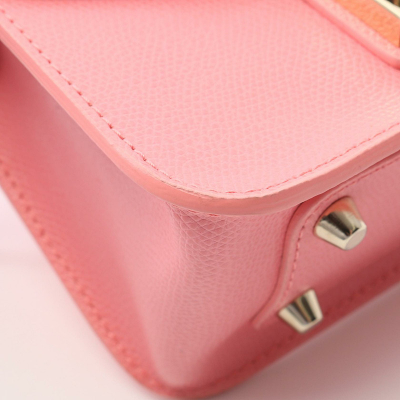 Furla METROPOLIS MINI Metropolis 單肩包 皮革 粉紅色 二手 女款-4