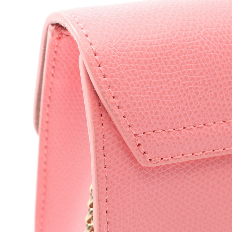 Furla METROPOLIS MINI Metropolis 單肩包 皮革 粉紅色 二手 女款-6