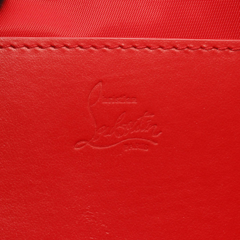 Christian Louboutin LOUBIDEAL 皮帶腰包 3235036 尼龍黑色二手男式-3