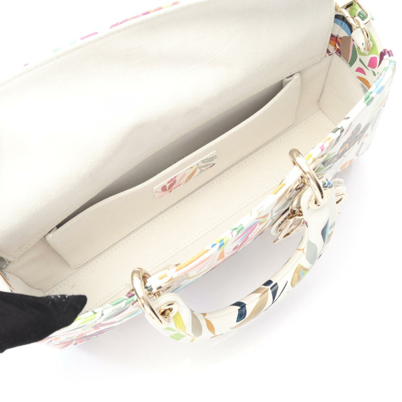 Christian Dior Lady D-Joy 中 Cannage 斜背包 手提包 M0540OFZG 皮革 WT-2
