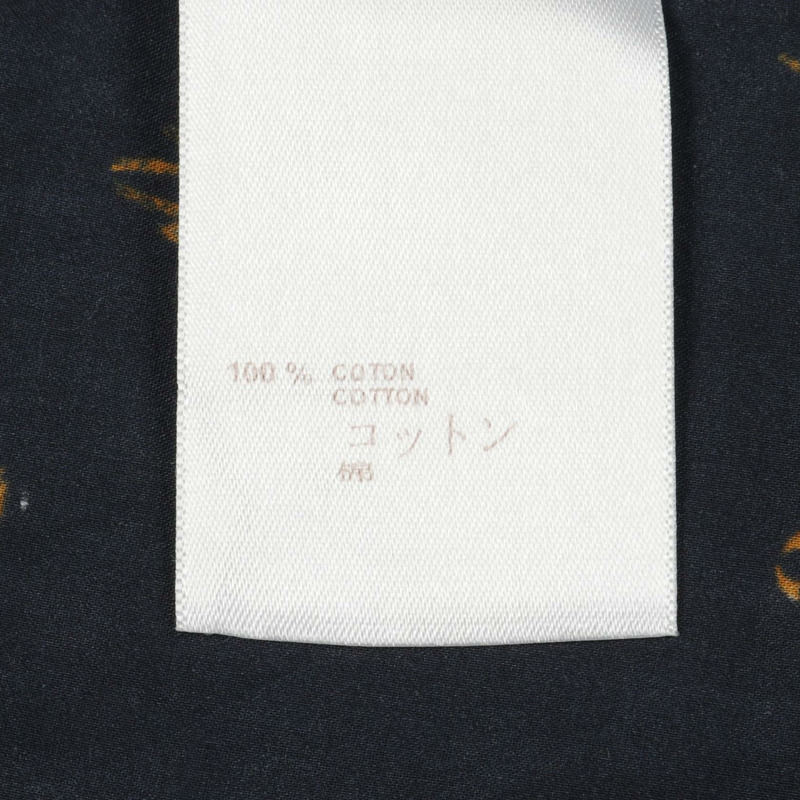 LOUIS VUITTON 襯衫上衣棉質海軍藍橙色二手男 M 碼 LV-3
