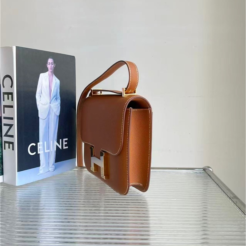 99🆕 Hermes/愛馬仕康康24金棕 Epsom 皮金扣 U 刻,尺寸:23*15*5cm-2