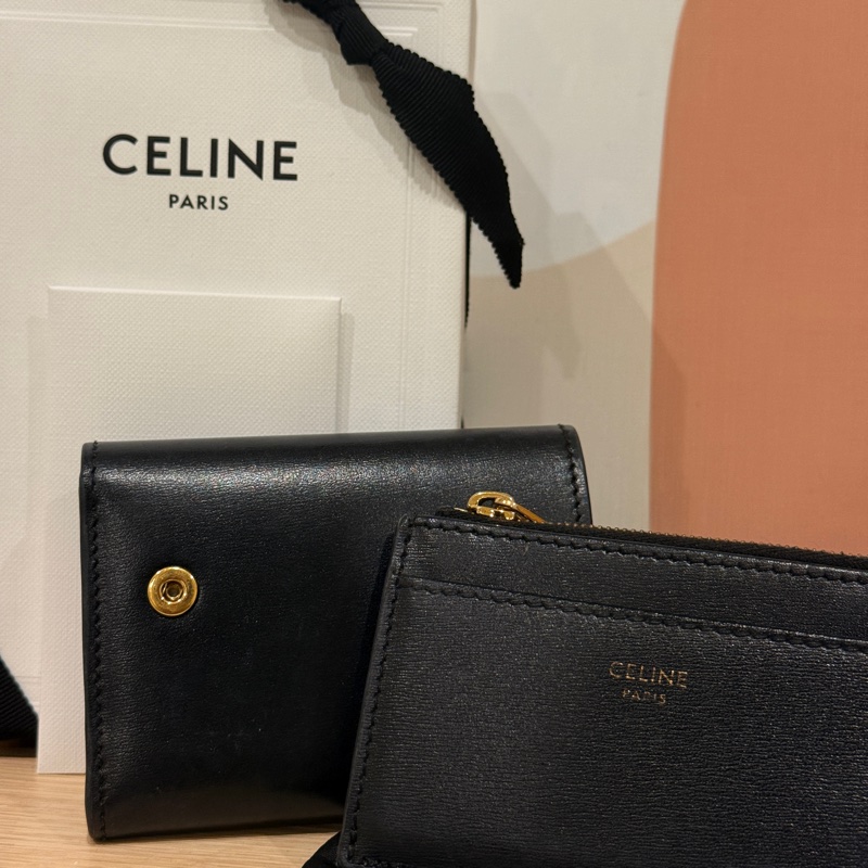 Celine TRIOMPHE配零錢袋短款錢包-2