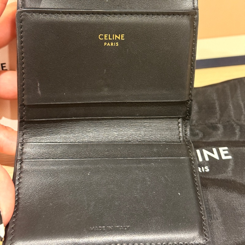 Celine TRIOMPHE配零錢袋短款錢包-12