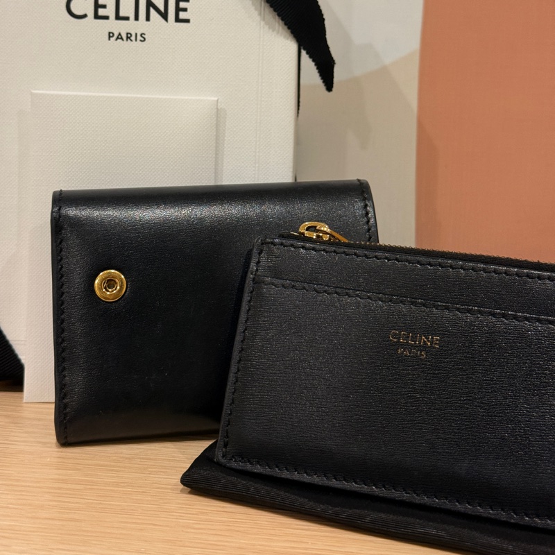 Celine TRIOMPHE配零錢袋短款錢包-15