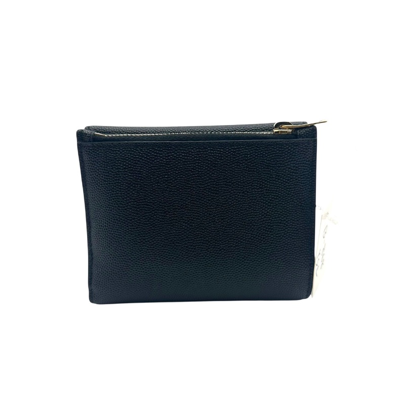 【美收精品 YSL 黑色短夾 B-868【隔月月中將轉賣至日本 上架期限30天】-1