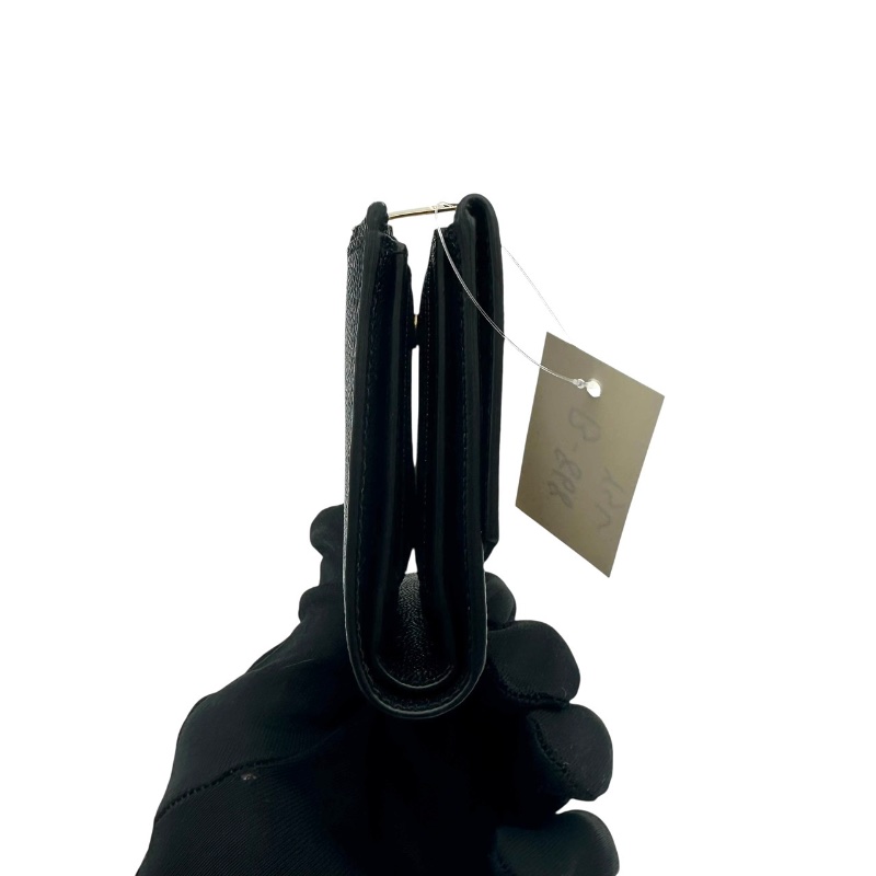 【美收精品 YSL 黑色短夾 B-868【隔月月中將轉賣至日本 上架期限30天】-2