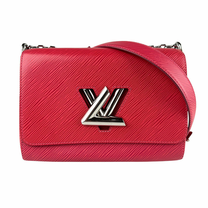 Louis Vuitton Epi Twist MM 紅色皮革肩背包,女士,z7153-0