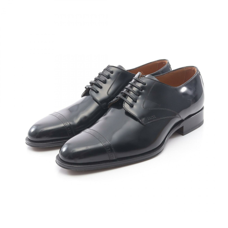 迪奧黑色二手男士皮樂福鞋-0