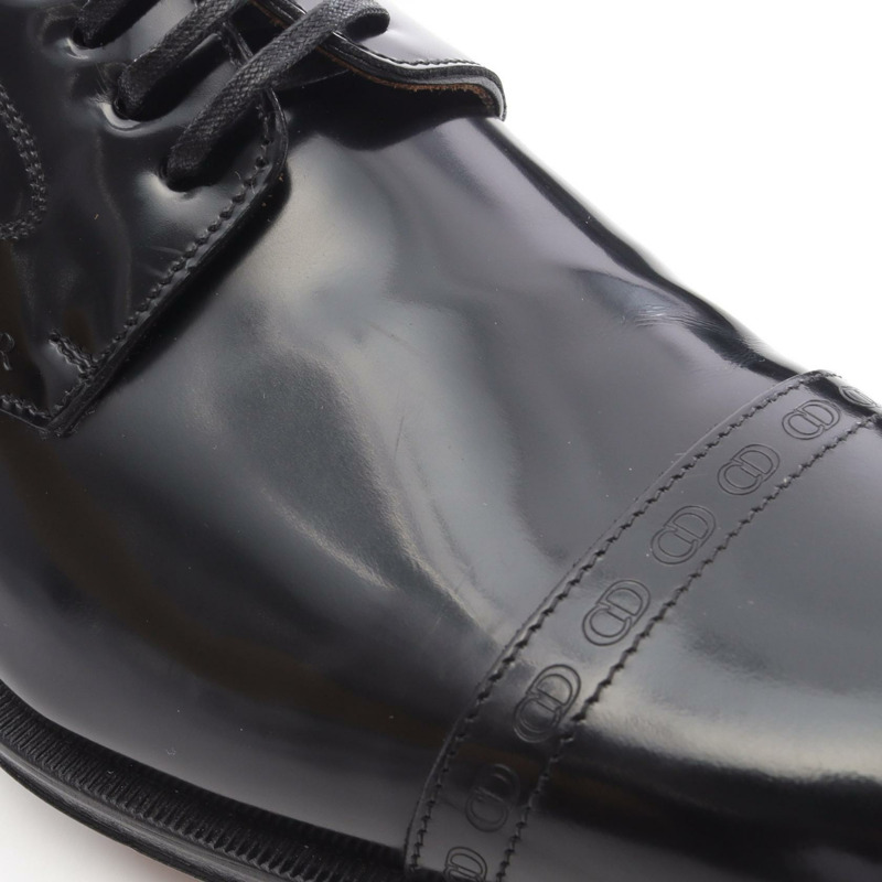 迪奧黑色二手男士皮樂福鞋-6