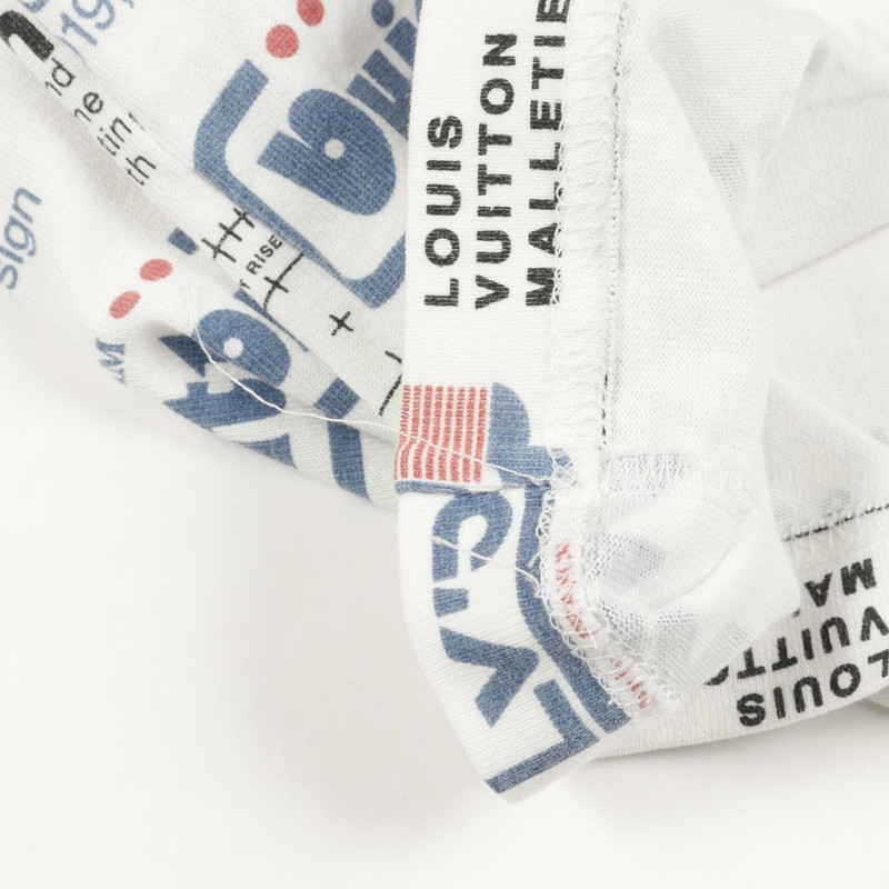 路易威登 (LOUIS VUITTON) 男士純棉印花T卹，尺寸M，二手，純棉材質，通體logo印花，M碼。-7