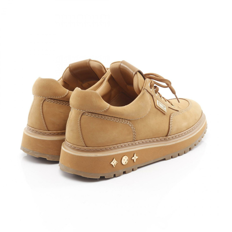 LOUIS VUITTON LV NBA Aves Line 運動鞋皮革米色二手男款 #8.5 LV-1