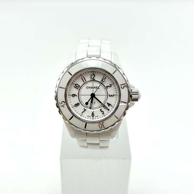 Chanel 香奈兒J12 腕錶 /H0968白陶瓷精鋼/98新美品-2