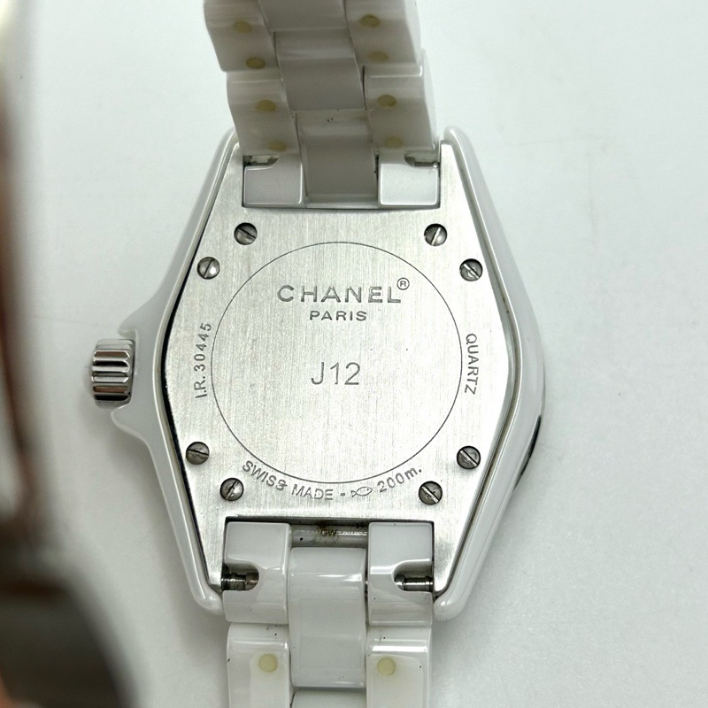 Chanel 香奈兒J12 腕錶 /H0968白陶瓷精鋼/98新美品-5