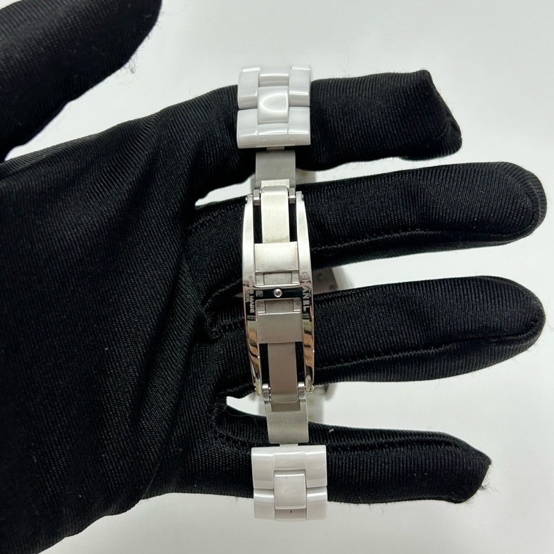 Chanel 香奈兒J12 腕錶 /H0968白陶瓷精鋼/98新美品-7