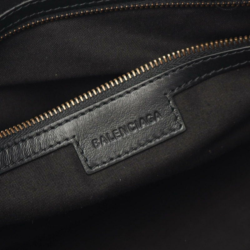 BALENCIAGA City 中型斜背包 823058 皮革 灰色 全新 女士-3