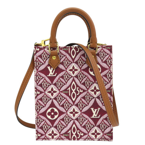 酒紅色 帆布 Petit Sac Plat 1854 肩背包 M69846 [LV Louis Vuitton 路易威登] M69846
