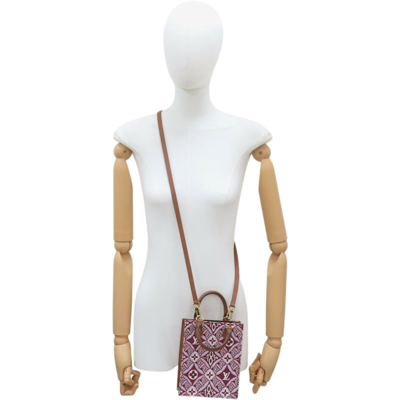 酒紅色 帆布 Petit Sac Plat 1854 肩背包 M69846 [LV Louis Vuitton 路易威登] M69846-8