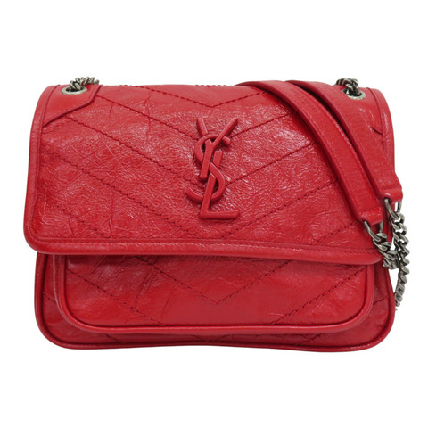 紅色牛皮 Baby Niki 肩背包 533037 [SAINT LAURENT YSL 聖羅蘭] 533037