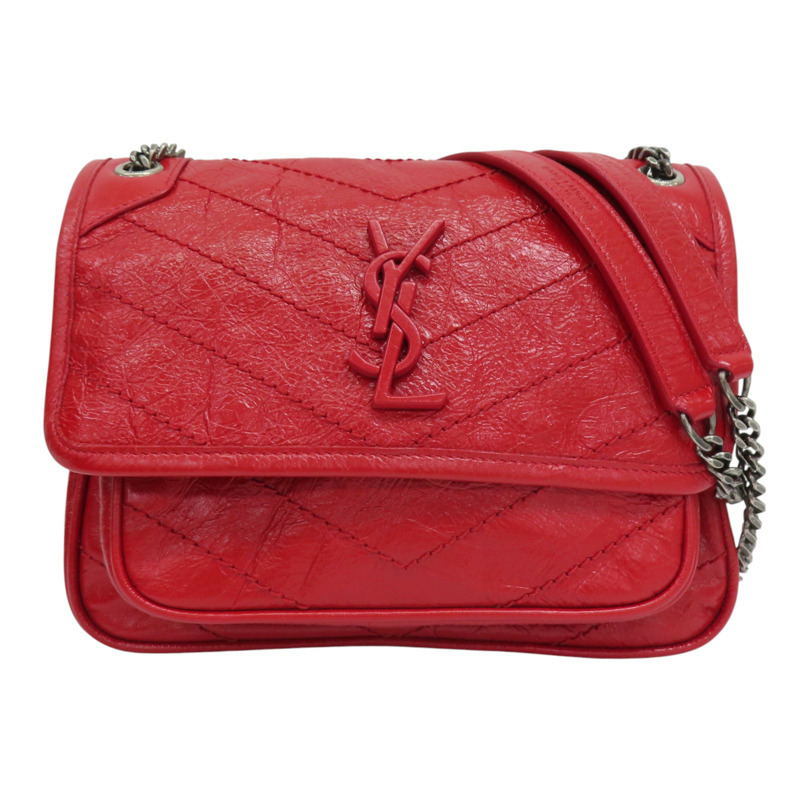 紅色牛皮 Baby Niki 肩背包 533037 [SAINT LAURENT YSL 聖羅蘭] 533037-0