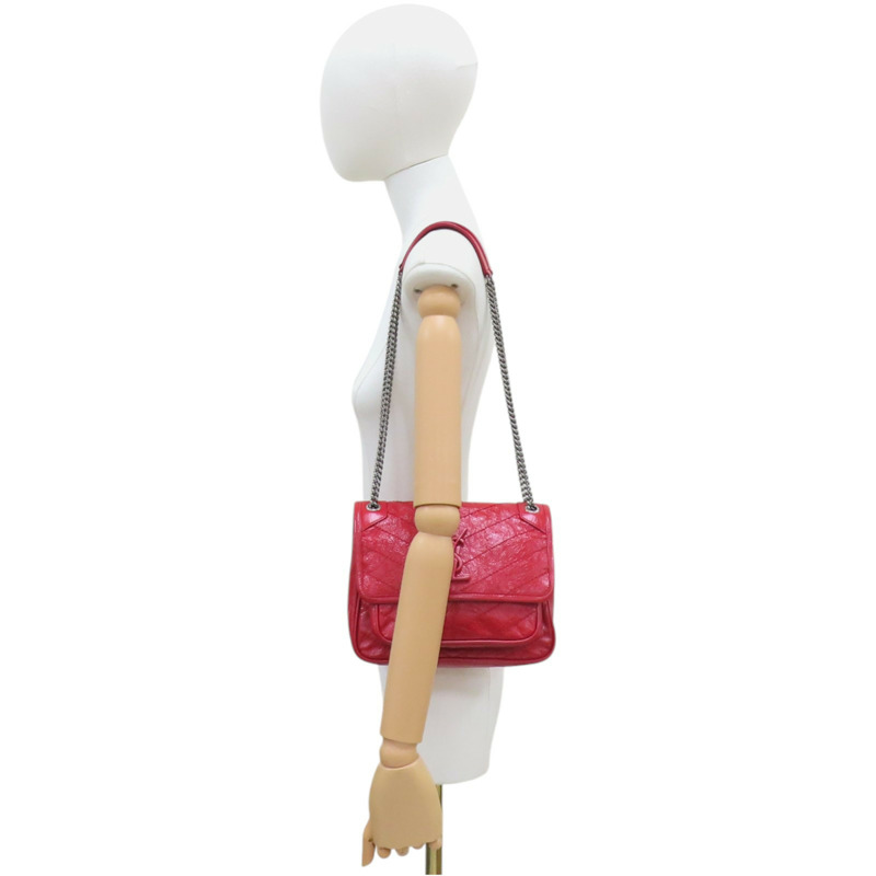 紅色牛皮 Baby Niki 肩背包 533037 [SAINT LAURENT YSL 聖羅蘭] 533037-11