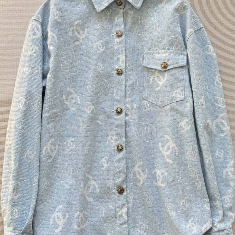 Chanel uniform 丹寧牛仔襯衫-0