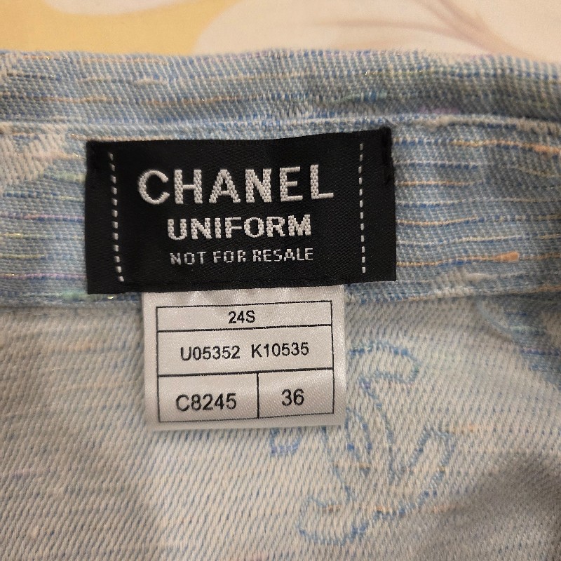 Chanel uniform 丹寧牛仔襯衫-3