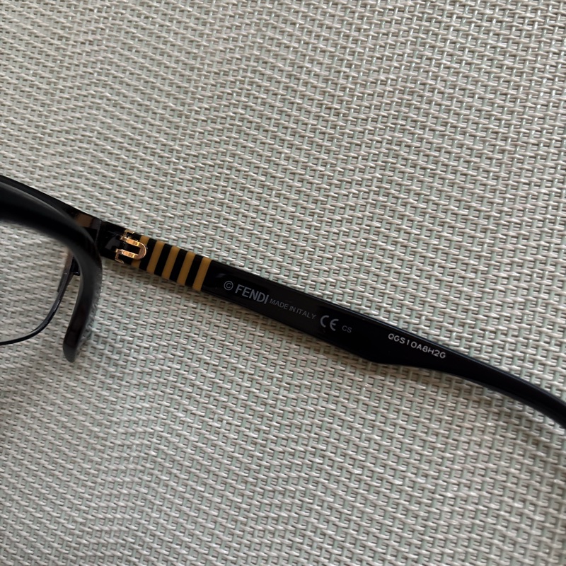 Fendi 黑色不鏽鋼光學鏡架-3