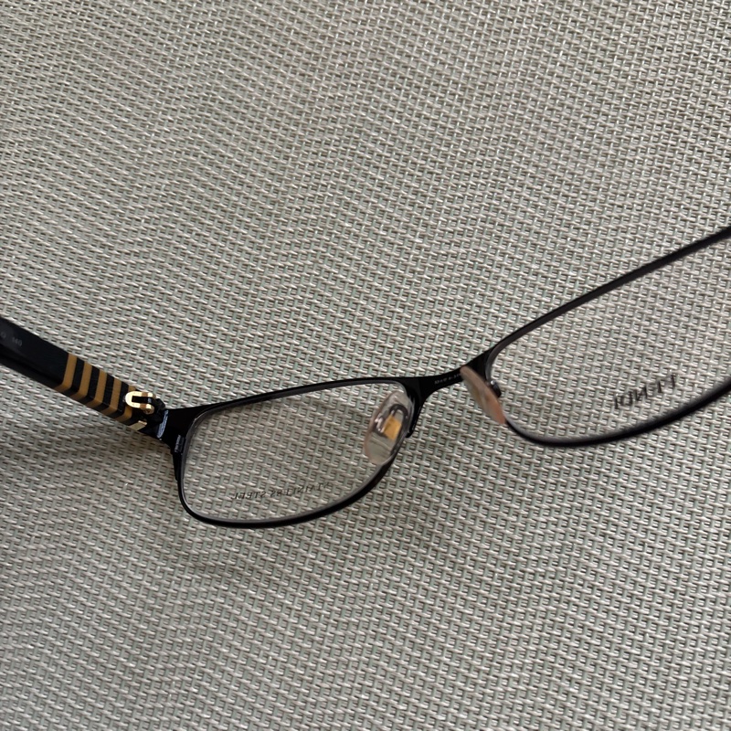 Fendi 黑色不鏽鋼光學鏡架-6