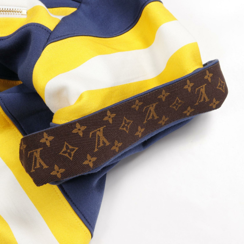 LOUIS VUITTON 拉鍊口袋束腰連身裙 RW222B FED FNJD72 棉絲二手女士 LV-7