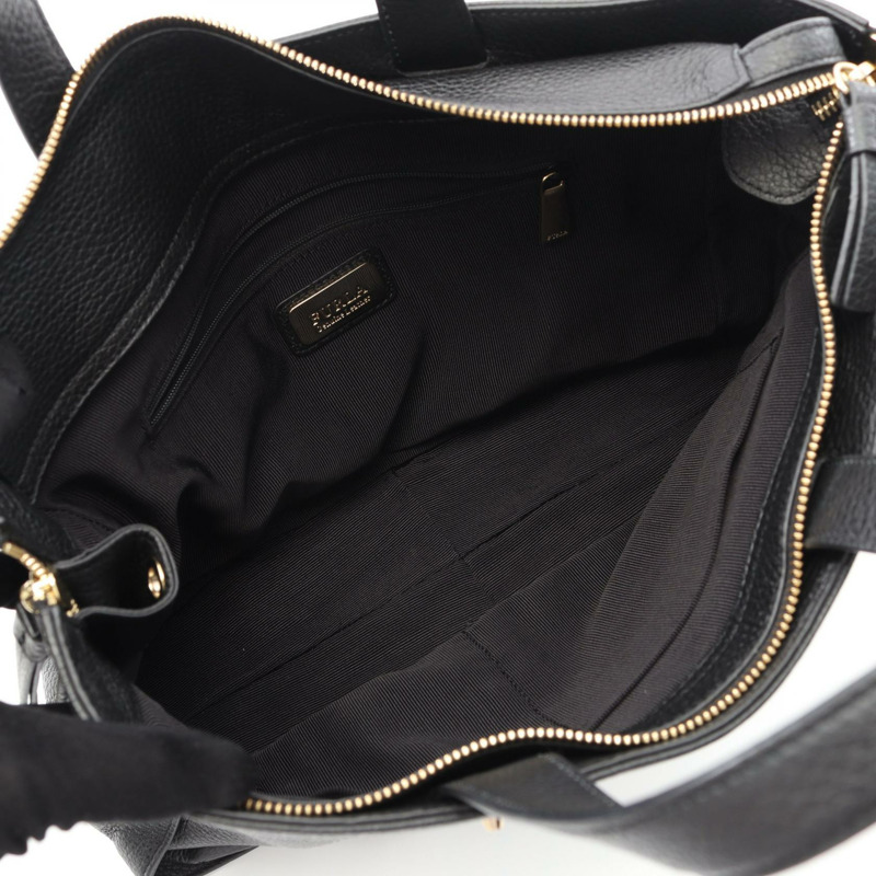 Furla 手提包 肩背包 皮革 黑色 二手 女士 斜背包-2