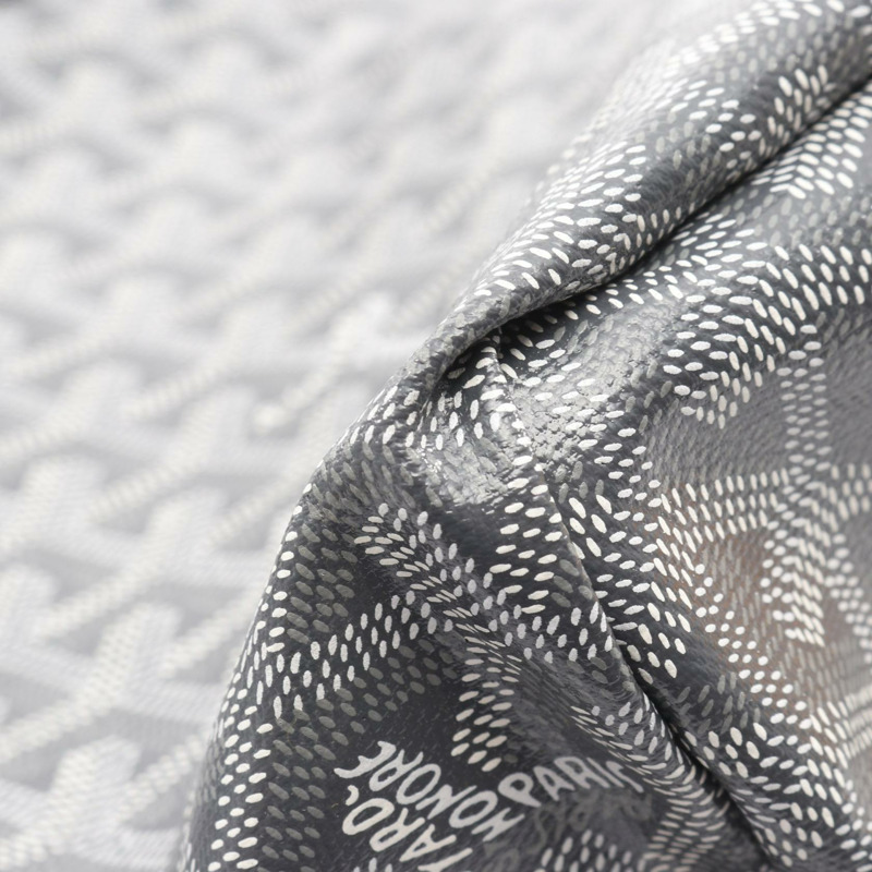 GOYARD Saint Louis PM 手提包 單肩包 帆布 皮革 灰色 白色 二手 女士-4
