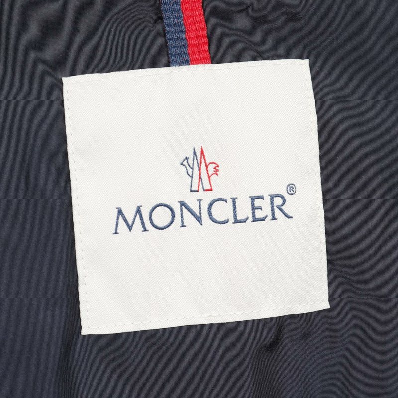 MONCLER LOTY 尼龍連帽夾克，腰部抽繩，海軍藍 #0 二手女款-2