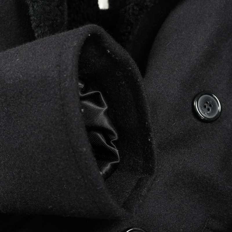 SAINT LAURENT PARIS 雙排扣豌豆大衣 羊毛 黑色 44 碼 二手男式-7
