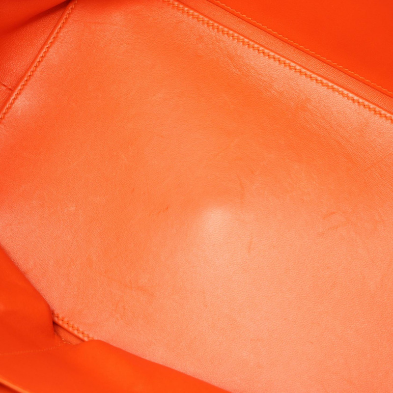 HERMES Toolbox 26 單肩包 T Evercolor 皮革 橙色罌粟花 二手 SHW-5