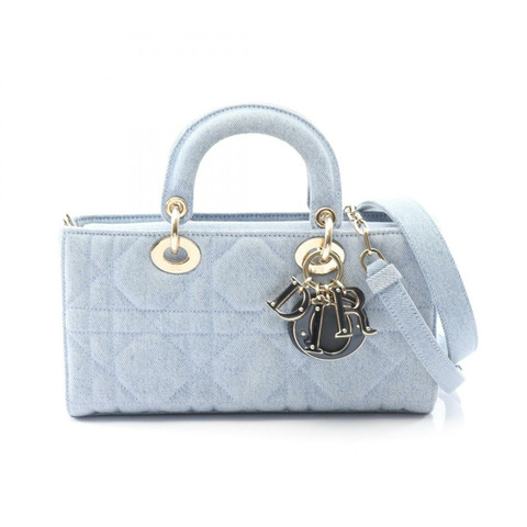 Christian Dior Lady D-Joy 中斜背包 手提包 M0540WTJA-M929 牛仔藍