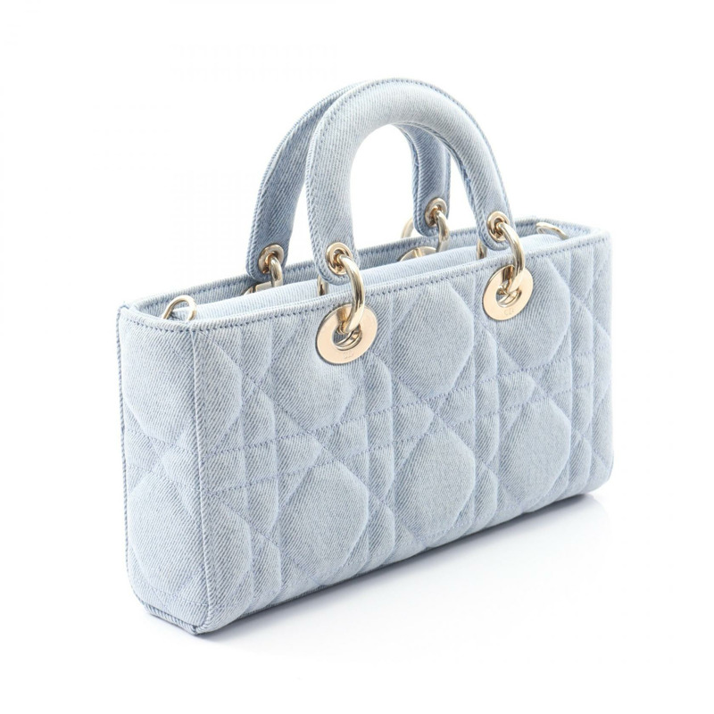 Christian Dior Lady D-Joy 中斜背包 手提包 M0540WTJA-M929 牛仔藍-1