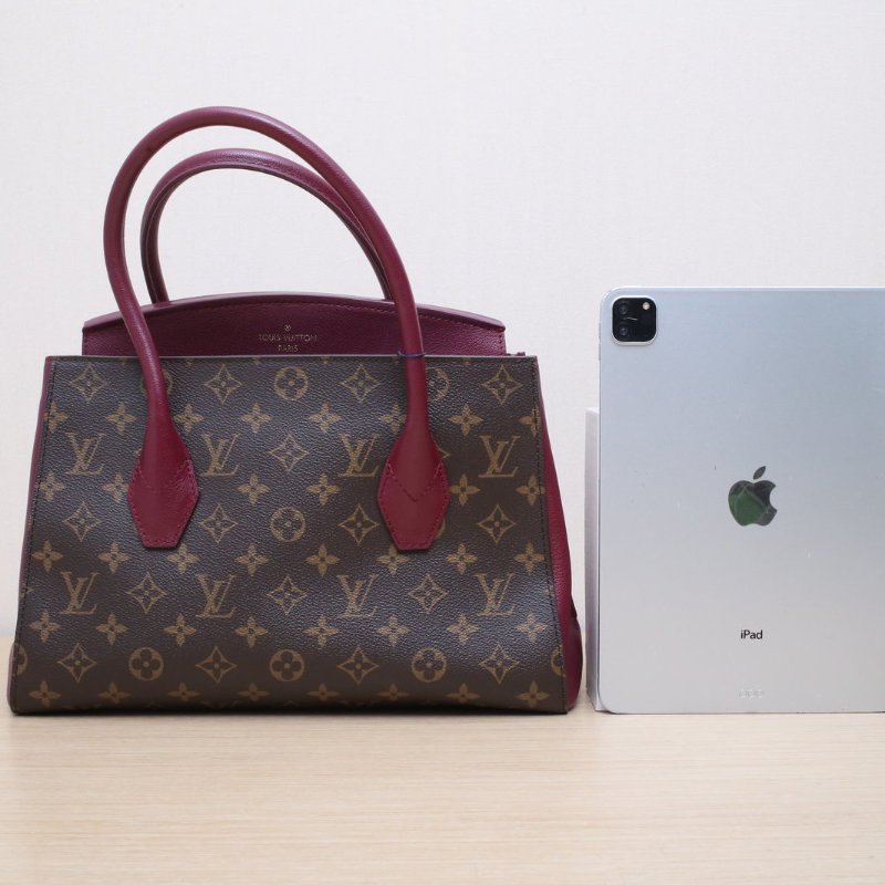 LOUIS VUITTON Florine手提單肩包拼色牛皮/PVC金扣2016肩背包-1