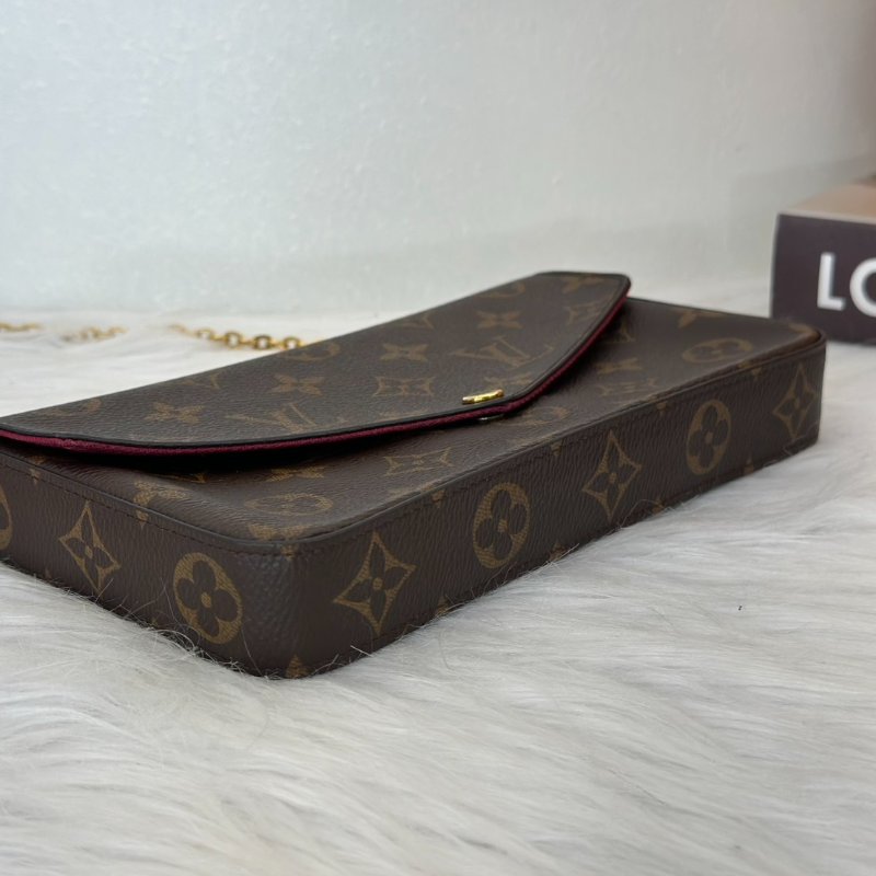 LOUIS VUITTON 經典三合一WOC鍊包 - 玫紅-3